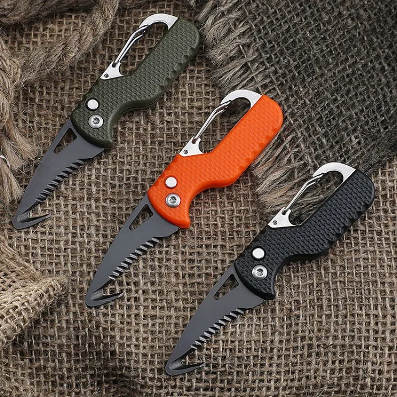 Edc Carry Box - มีดพกพาอเนกประสงค์แบบพวงกุญแจ พร้อมฟันเลื่อย สำหรับแกะพัสดุฉุกเฉิน ใช้ในกรณีฉุกเฉิน EDC อุปกรณ์เอาตัวรอด