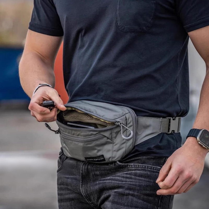 Edc Carry Fanny Pack - กระเป๋าคาดเอวผู้ชายพร้อมสายปรับระดับได้ กระเป๋าคาดเอวแบบยุทธวิธี กระเป๋าคาดเอวสำหรับกิจกรรมกลางแจ้ง กระเป๋าคาดเอวแบบซ่อนสำหรับพกพาอุปกรณ์ EDC และจัดเก็บเครื่องมือ