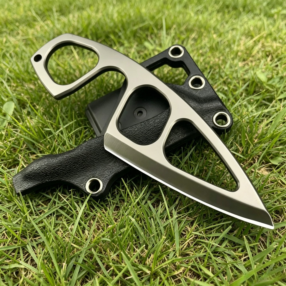 Edc Carry Fixed Blade - มีดคอแข็งแรงทนทาน ใบมีด 440C พร้อมปลอก Kydex พกพาสะดวก