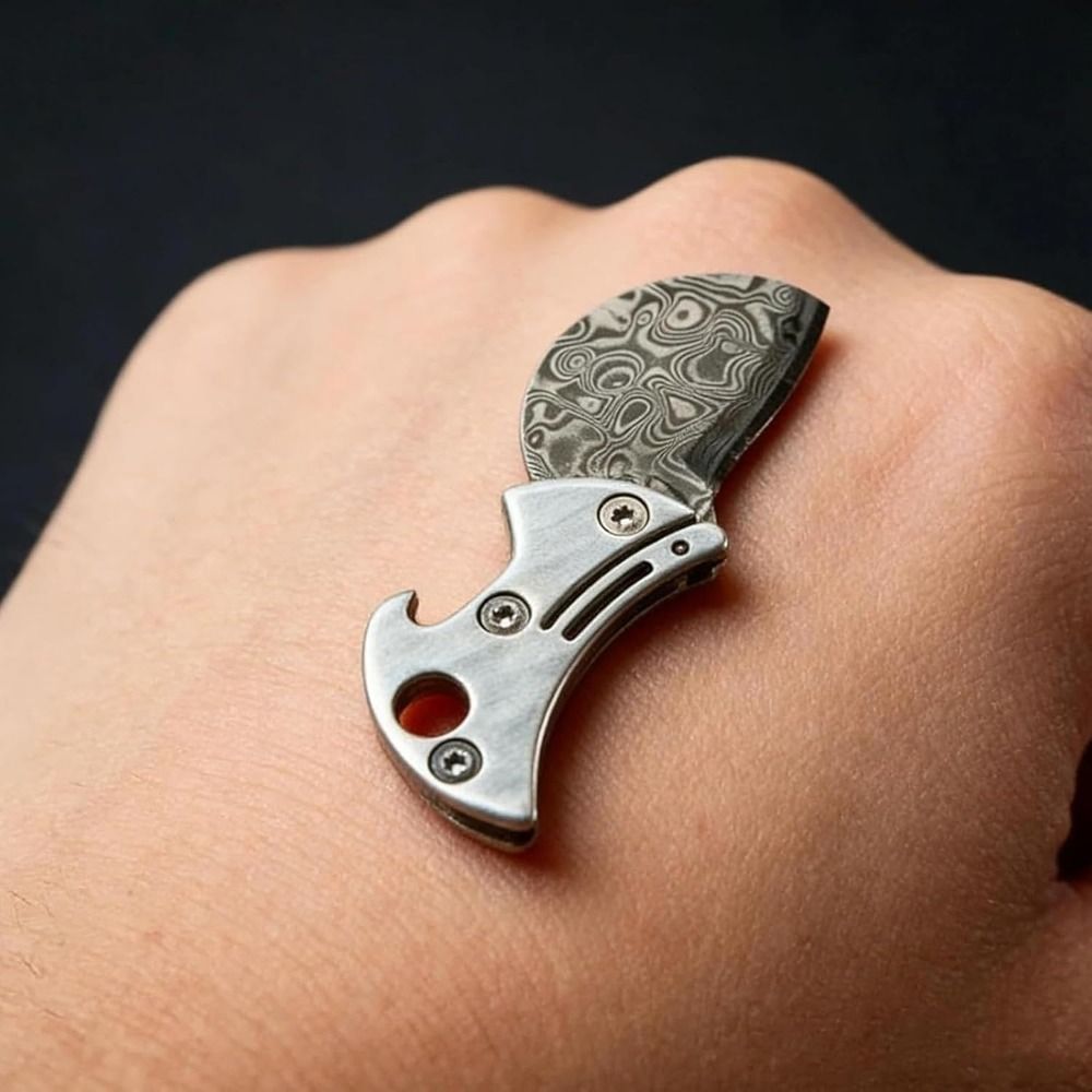 Edc Every Day Carry おもちゃ - ที่เปิดขวดแบบพกพา ทำจากวัสดุไทเทเนียม ดีไซน์ใช้งานได้จริง ขนาดกะทัดรัด ใช้เป็นที่ตัด EDC
