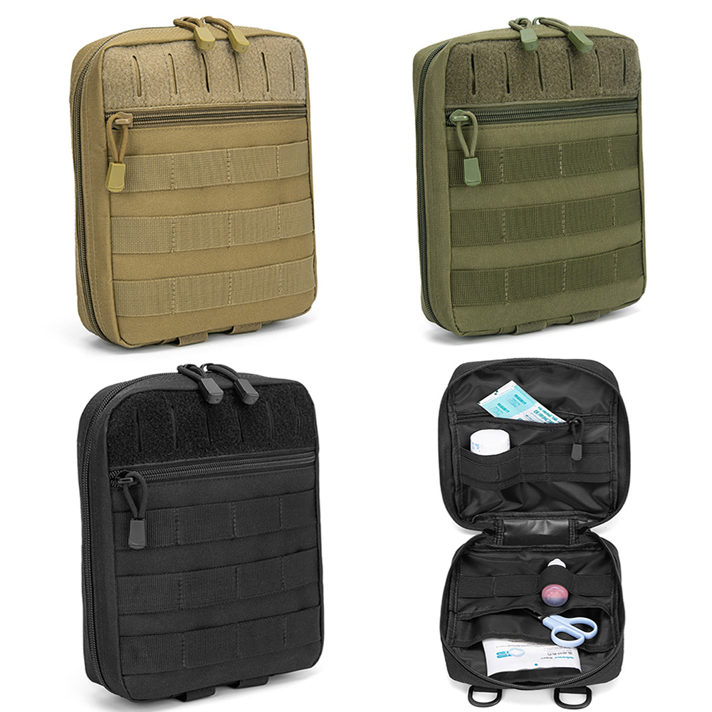 Edc Carry Items - กระเป๋าอเนกประสงค์แบบยุทธวิธี Molle EDC สำหรับชุดปฐมพยาบาลกลางแจ้ง กระเป๋าคาดเอว กระเป๋าใส่อุปกรณ์ฉุกเฉิน