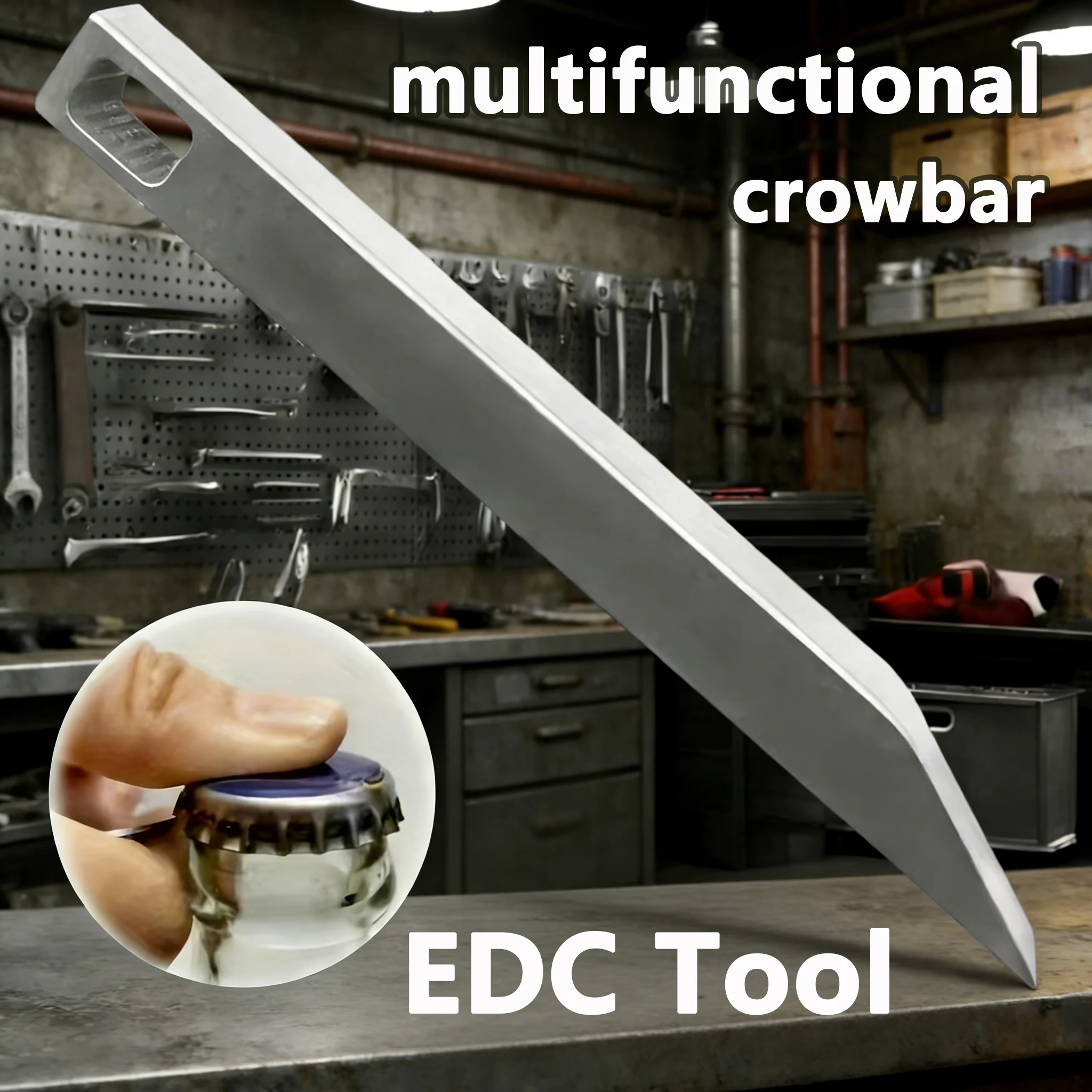 Edc Every Day Carry おもちゃ - เหล็กงัดอเนกประสงค์แบบพกพาสำหรับพวงกุญแจ ทำจากสแตนเลสขนาดเล็ก ใช้สำหรับงัดกุญแจและงานทั่วไป