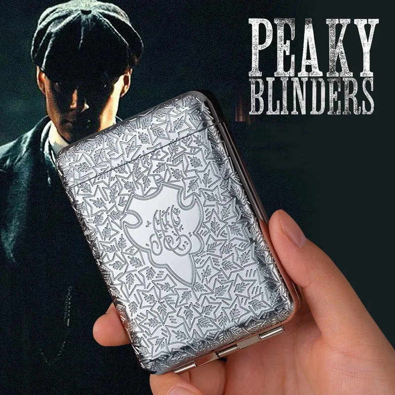 Lighter Insert Zippo - Vintage แกะสลักกรณีบุหรี่, Peaky Blinders Case, Shelby