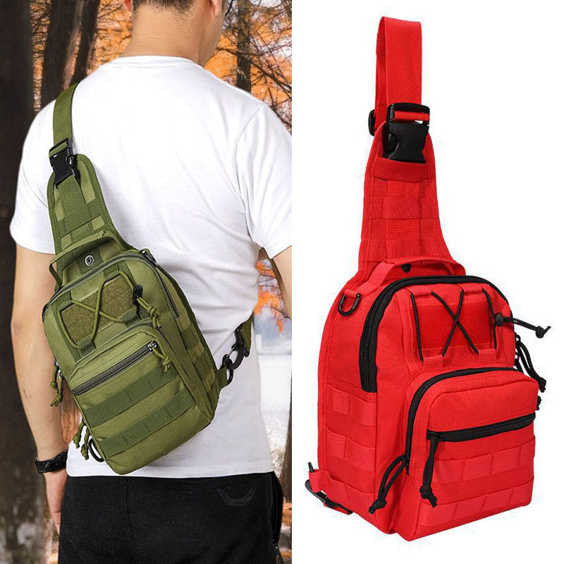 Edc Carry Items - กระเป๋าสะพายไหล่แบบยุทธวิธีสำหรับกิจกรรมกลางแจ้ง กระเป๋า EDC สำหรับเล่นกีฬา เดินป่า ตั้งแคมป์