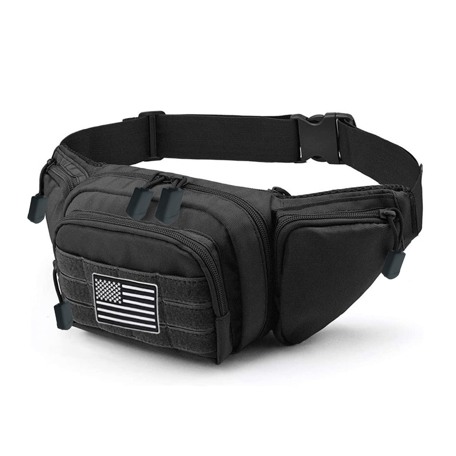 Edc Carry Fanny Pack - กระเป๋าคาดเอวแบบยุทธวิธี ซองใส่ปืนพกแบบซ่อน กระเป๋าคาดเอวกันน้ำ ระบบโมลล์ EDC สำหรับผู้ชาย
