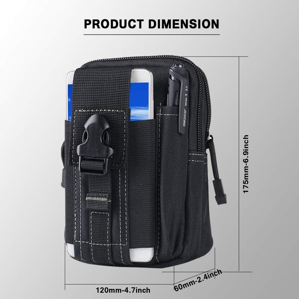 กระเป๋าคาดเอวแบบยุทธวิธี Molle - Edc Carry Items บทวิจารณ์และราคา
