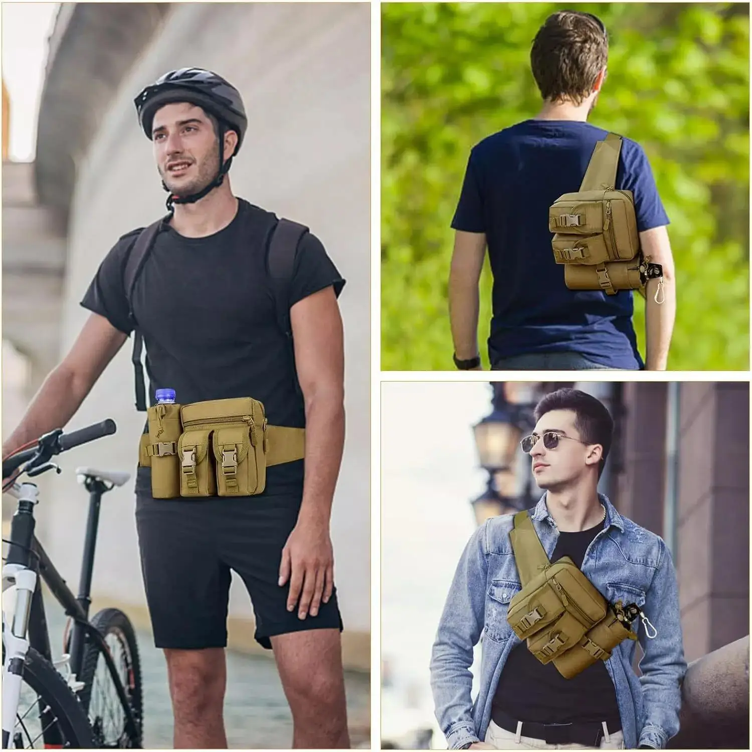 ยุทธวิธี Fanny Pack สําหรับชาย - Edc Carry Fanny Pack บทวิจารณ์และราคา