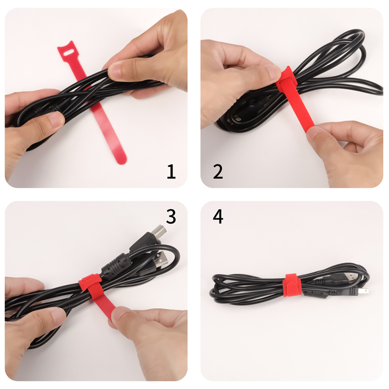 10~1000 ชิ้น สายรัดเคเบิลไนลอน - Gear Tie Reusable บทวิจารณ์และราคา