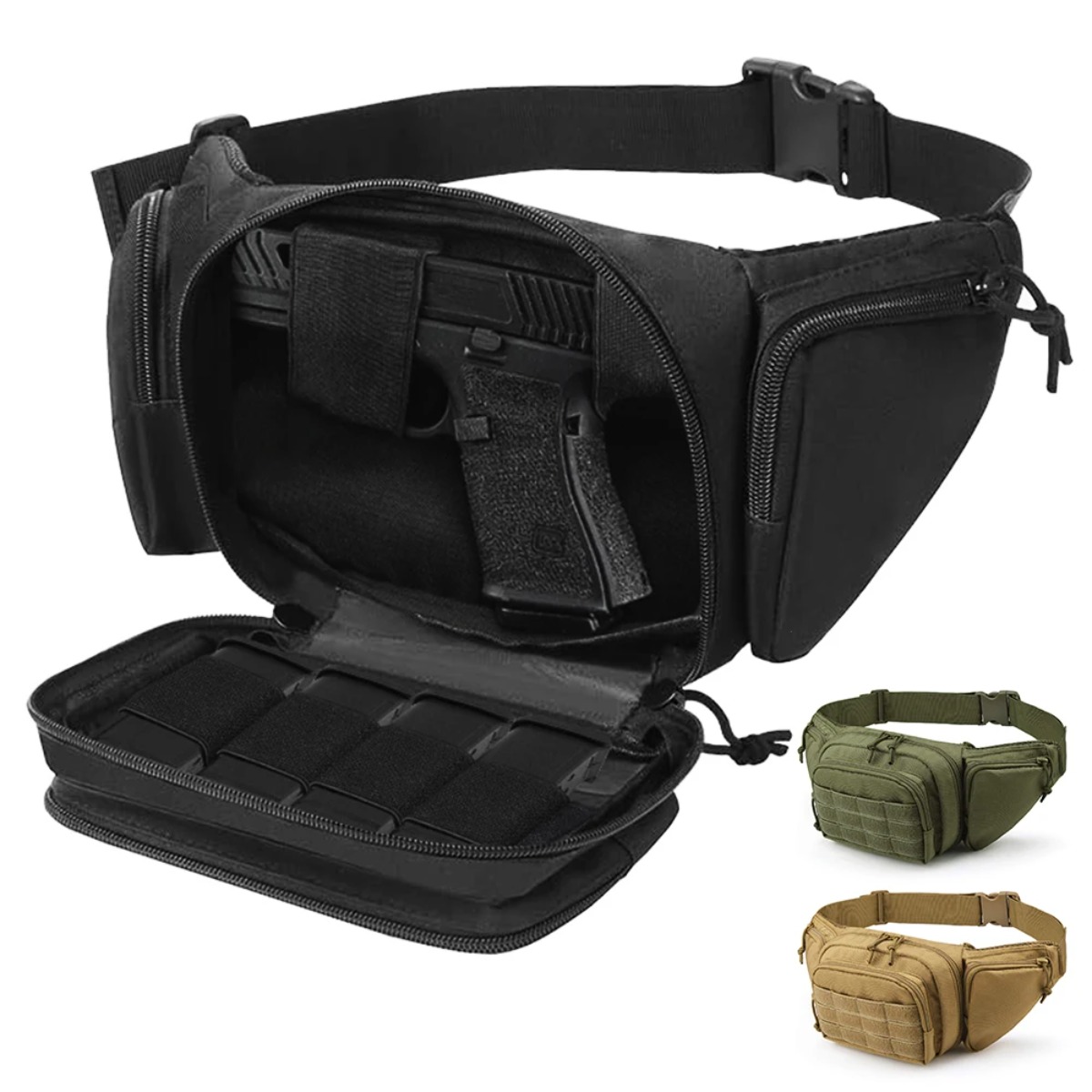 กระเป๋าคาดเอว MOLLE Tactical ส - Edc Carry Fanny Pack บทวิจารณ์และราคา