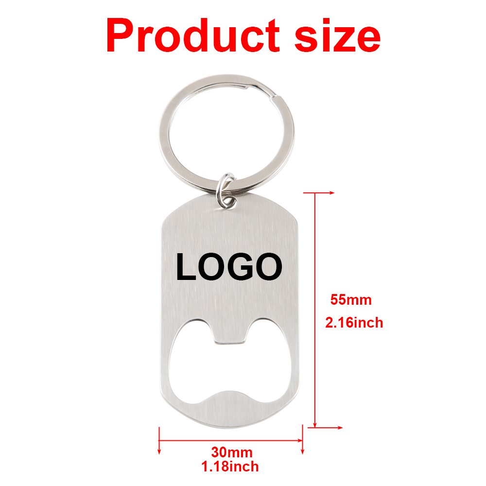 โลโก้บริษัทที่กําหนดเองพวงกุญแ - Bottle Opener Keyring บทวิจารณ์และราคา