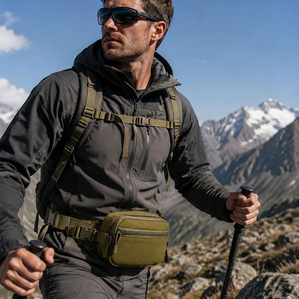 กระเป๋าคาดเอวแบบยุทธวิธีสำหรับ - Edc Carry Fanny Pack บทวิจารณ์และราคา