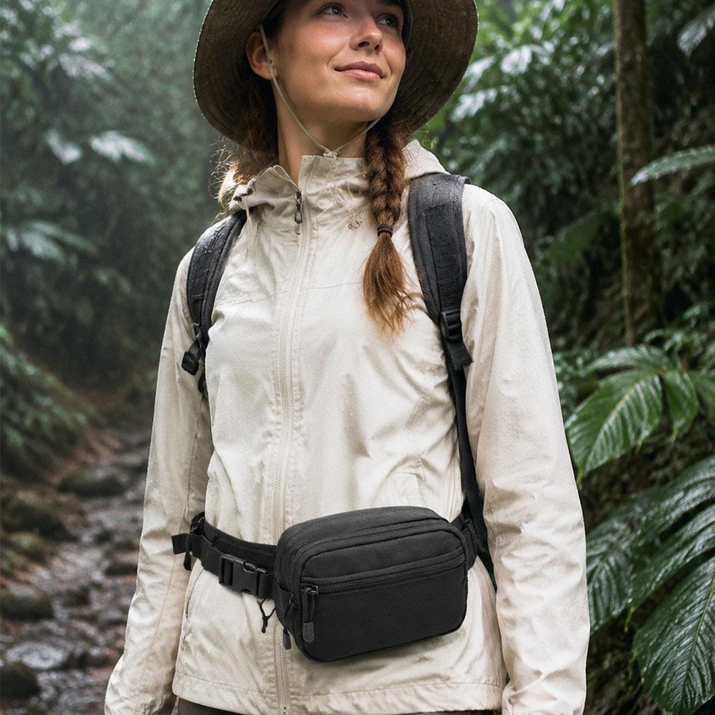กระเป๋าคาดเอวแบบยุทธวิธีสำหรับ - Edc Carry Fanny Pack บทวิจารณ์และราคา