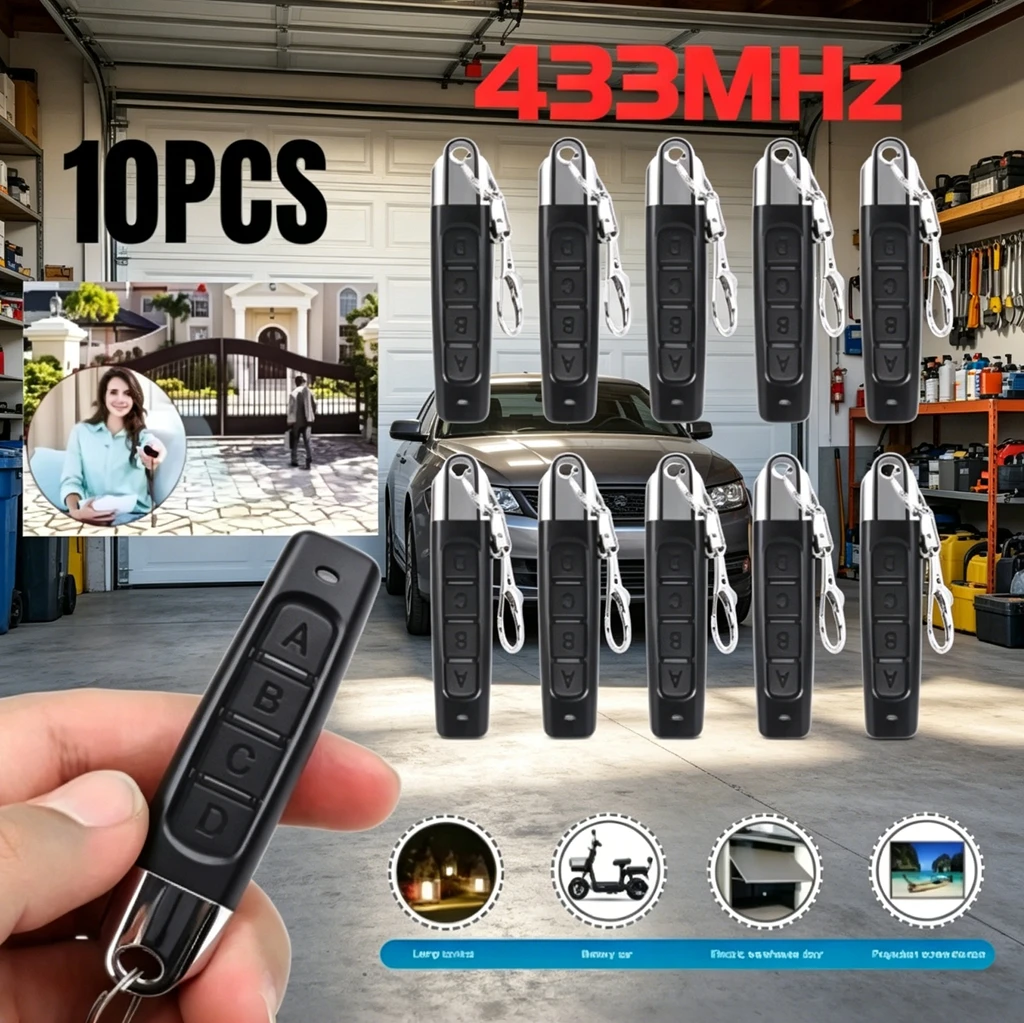 รีโมทคอนโทรล 4 ปุ่ม 433MHz สำห - Bottle Opener Keyring บทวิจารณ์และราคา