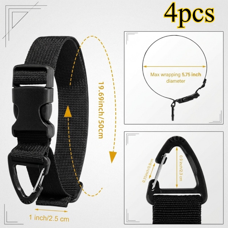 สายรัดสายยางปรับได้ 4 ชิ้น, สา - Gear Tie Reusable บทวิจารณ์และราคา