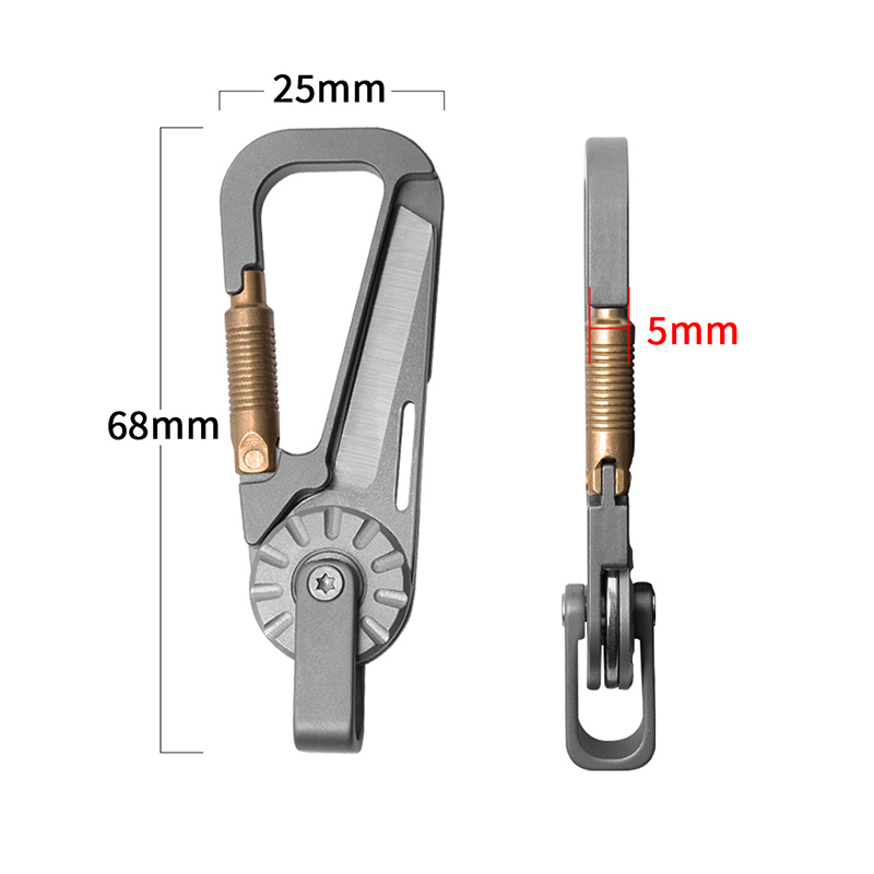 พวงกุญแจรถยนต์โลหะผสมไทเทเนียม - Edc Carry Essentials บทวิจารณ์และราคา