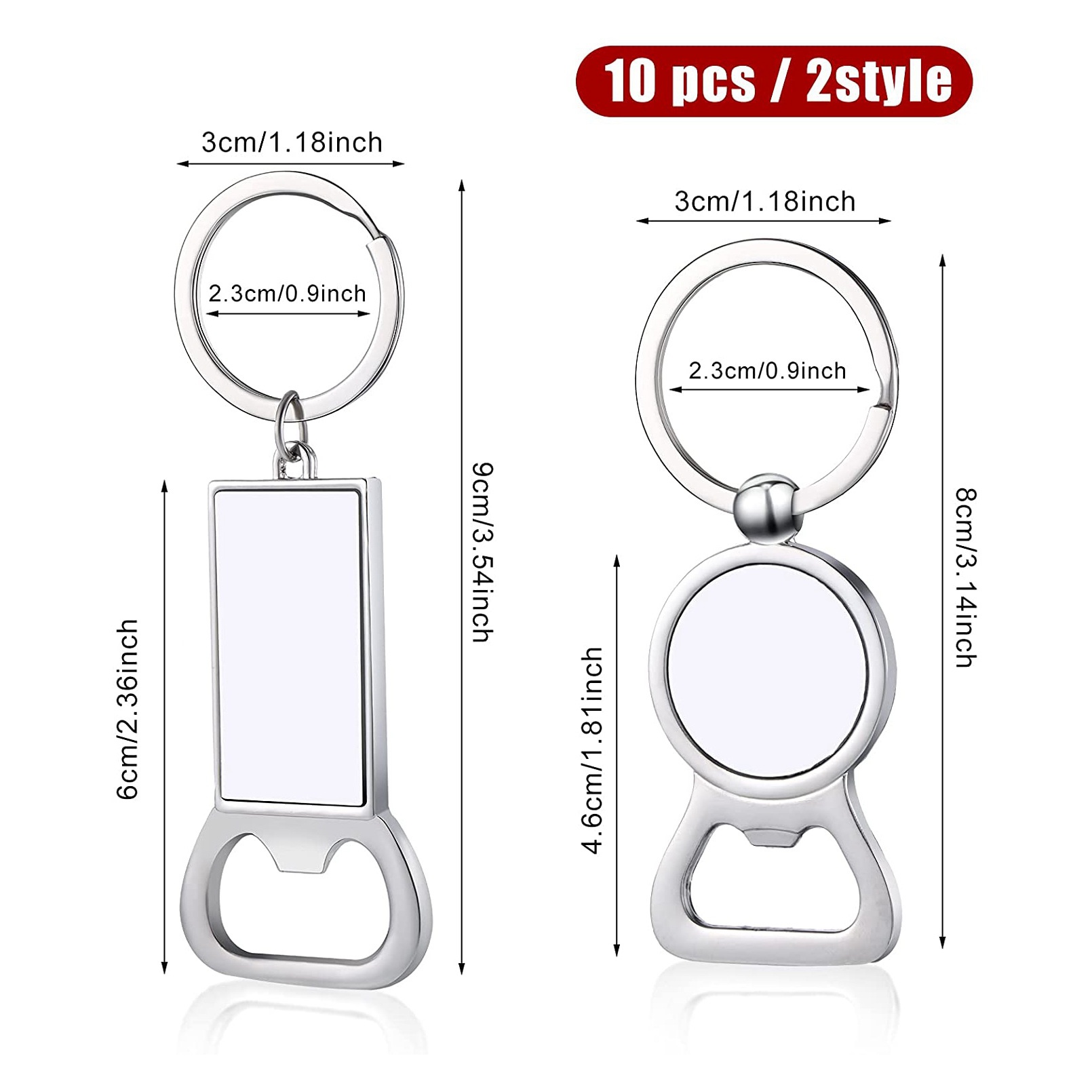 พวงกุญแจเปล่าสำหรับงานซับลิเมช - Bottle Opener Keyring บทวิจารณ์และราคา