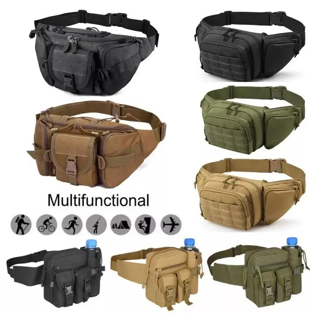 กระเป๋าคาดเอวแบบยุทธวิธีสำหรับ - Edc Carry Fanny Pack บทวิจารณ์และราคา