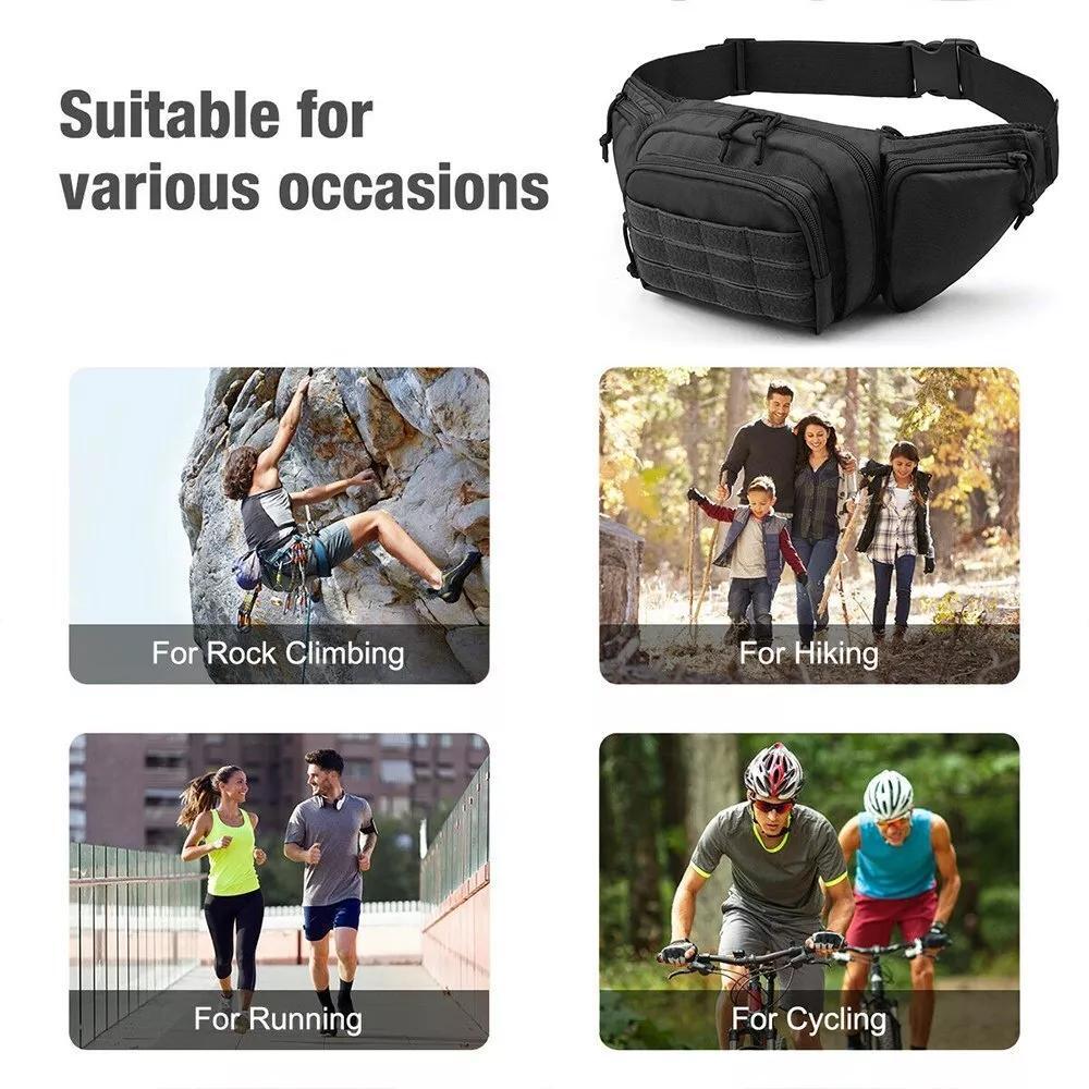 กระเป๋าคาดเอวแบบยุทธวิธีสำหรับ - Edc Carry Fanny Pack บทวิจารณ์และราคา